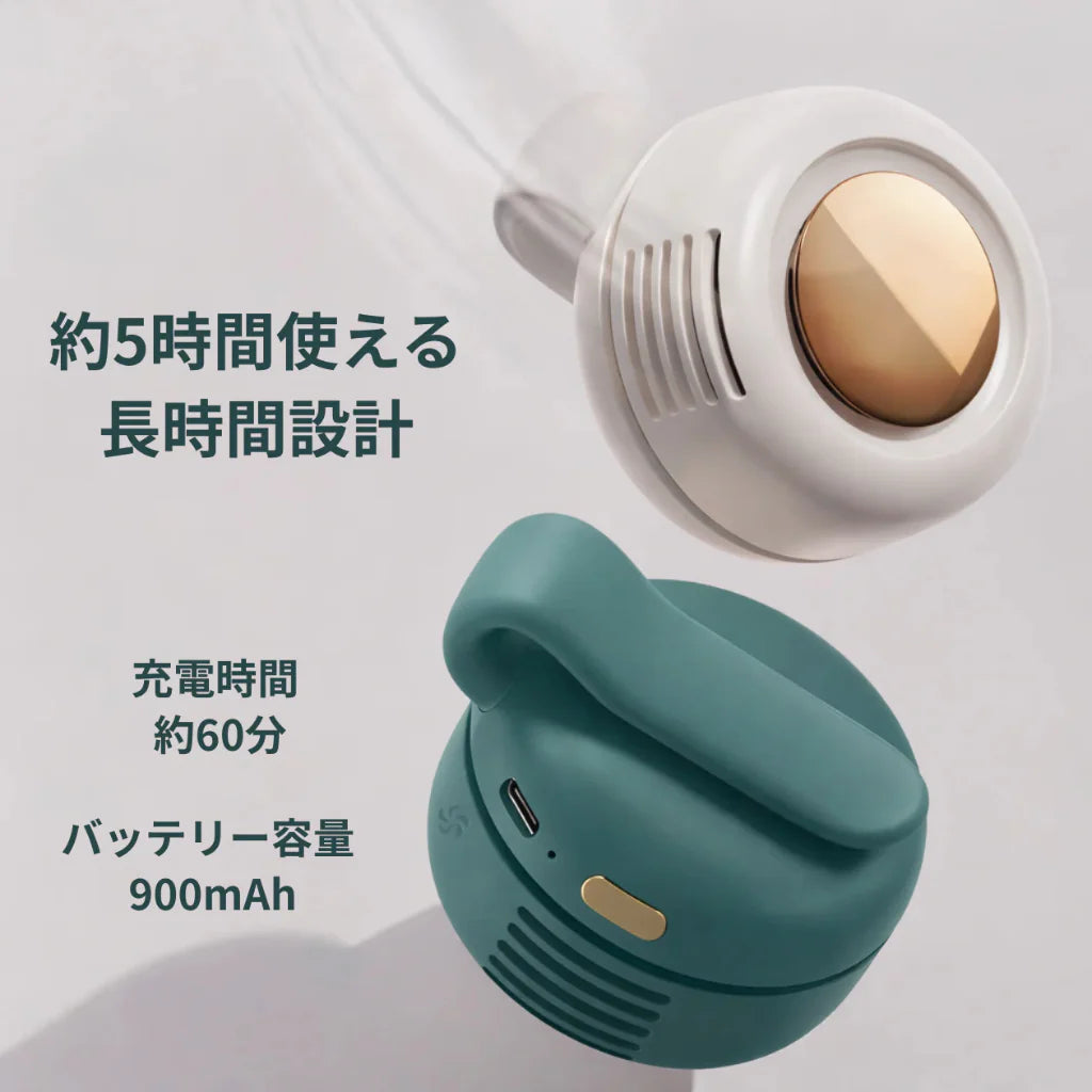 ❄️ 瞬間冷感ハンディファン｜USB充電式 ポータブルミニファン